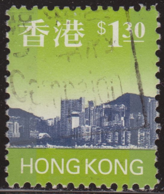 China Hong Kong 1997 Scott 768 Sello º Vues Panoramiques de Jour à Partir du Port 1,30$c Utilisé usado